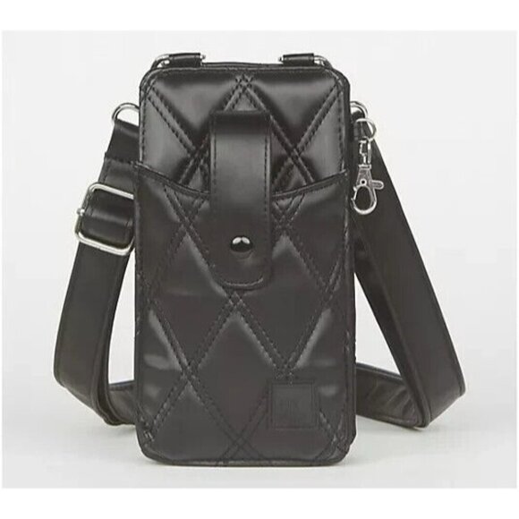 IHKWIP The Ring-Ring Cellphone Crossbody RFID Wallet Metal Bag Black A673994 - Picture 1 of 3